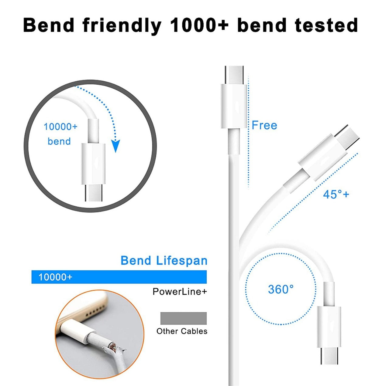 USB-C to C charging cable